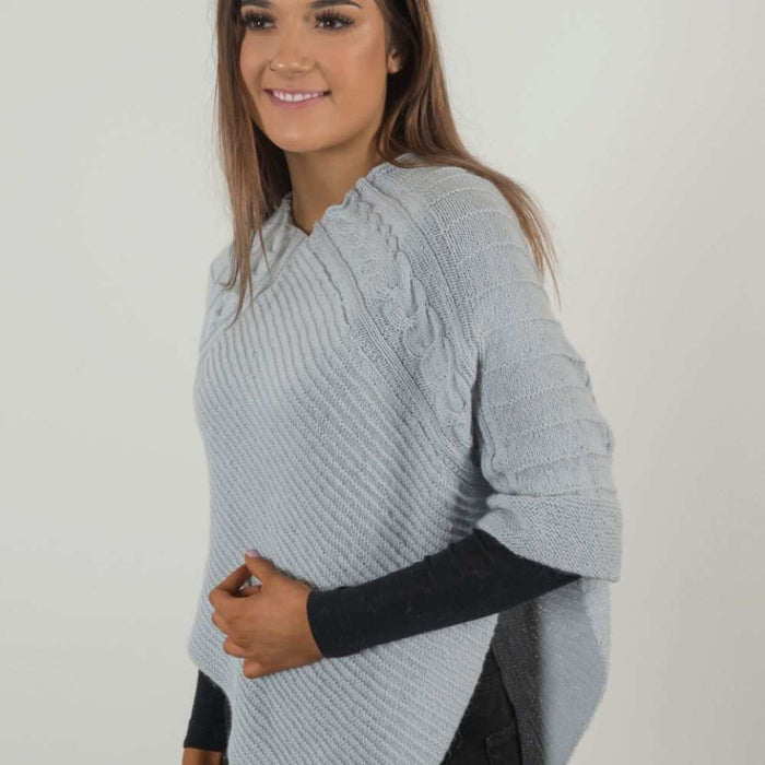 Adult Poncho Knitting Pattern (AP1927)-Pattern-Wild and Woolly Yarns