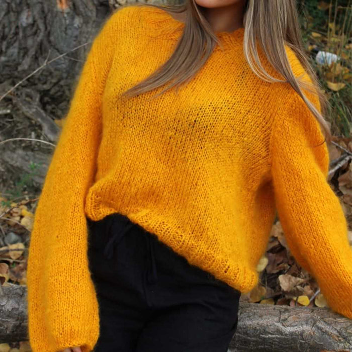 Alexandra Jumper Knitting Pattern (111)-Pattern-Wild and Woolly Yarns