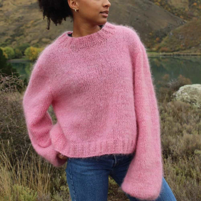 Alexandra Jumper Knitting Pattern (111)-Pattern-Wild and Woolly Yarns