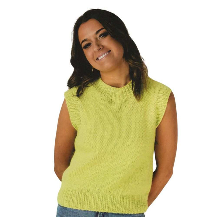 Alpaca Yarns Neon Vest (AP1147)-Pattern-Wild and Woolly Yarns