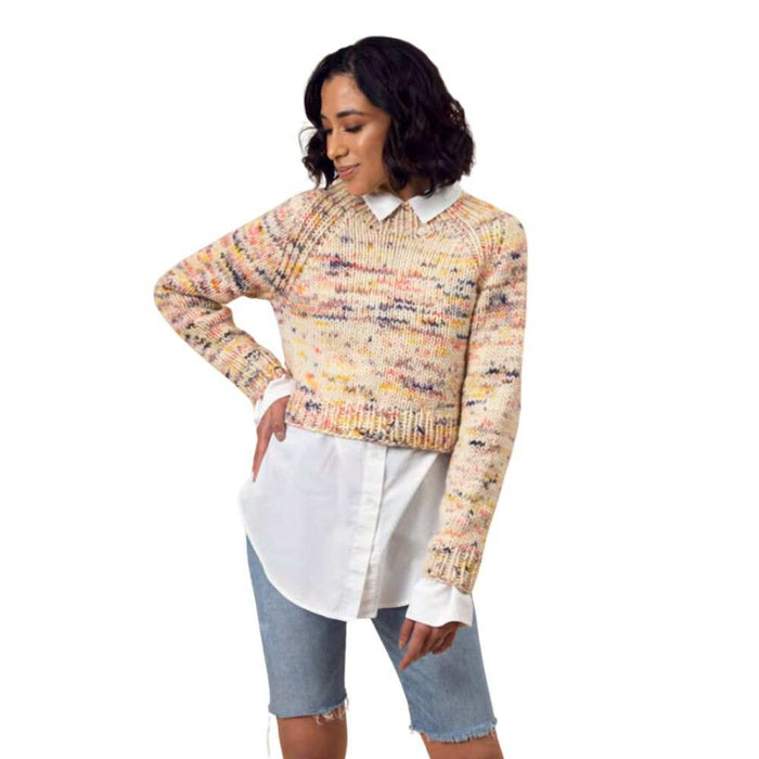 Amelia Pullover Knitting Pattern-Pattern-Wild and Woolly Yarns