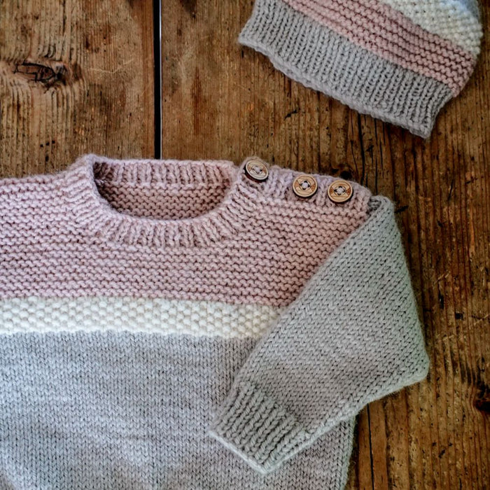 Aspen Sweater & Hat Knitting Pattern - 8Ply (BC112)-Pattern-Wild and Woolly Yarns