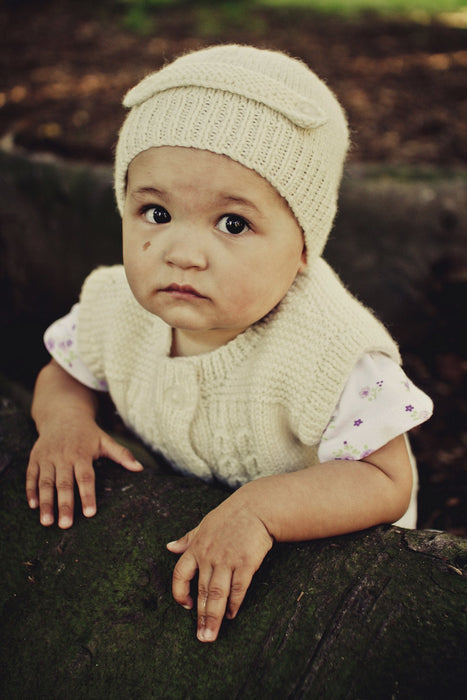 Aubery Vest & Hat Knitting Pattern - 8Ply (BC54)-Pattern-Wild and Woolly Yarns