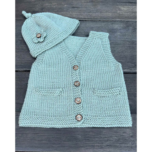 Ava & Archie Vintage Vest & Hat Knitting Pattern - 8Ply-Pattern-Wild and Woolly Yarns