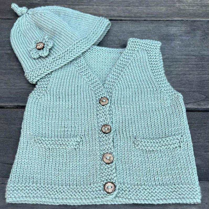 Ava & Archie Vintage Vest & Hat Knitting Pattern-Pattern-Wild and Woolly Yarns