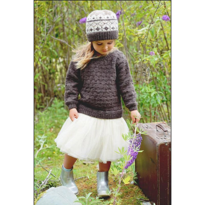 Avery Sweater & Hat Knitting Pattern - 8Ply (LF37)-Pattern-Wild and Woolly Yarns
