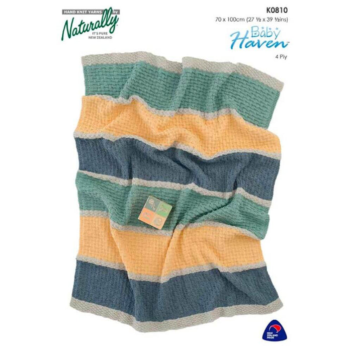 Baby Blanket Knitting Pattern (K0810)-Pattern-Wild and Woolly Yarns