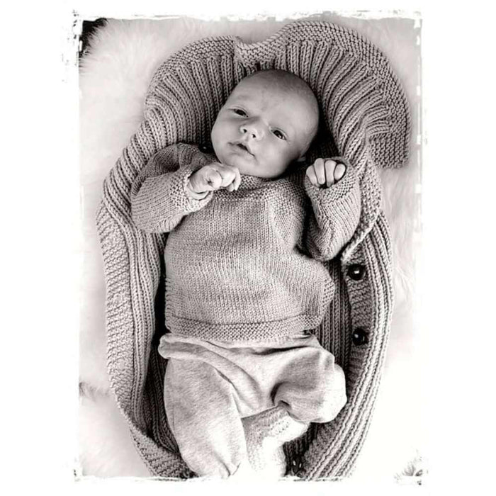 Baby Cocoon Knitting Pattern - 10Ply-Pattern-Wild and Woolly Yarns