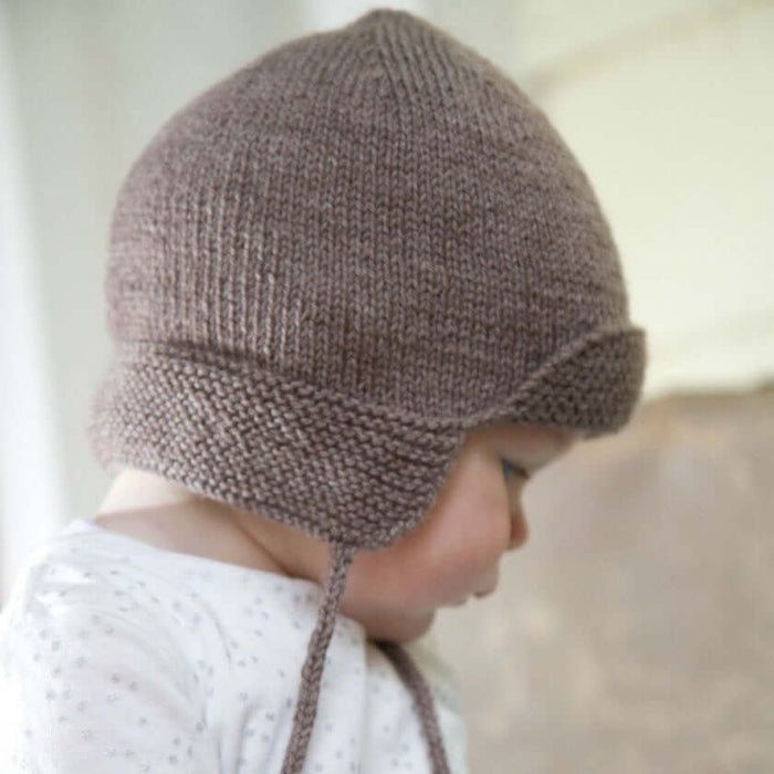 Baby Hunter Hat Knitting Pattern - 4Ply (BC47)-Pattern-Wild and Woolly Yarns