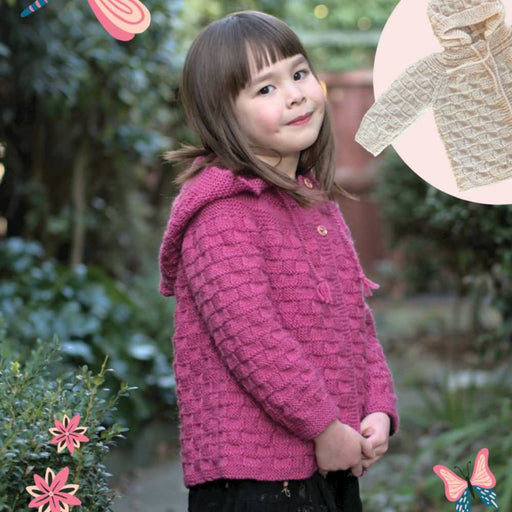 Baby & Kids Jacket with Hood Knitting Pattern (CRU2029)-Pattern-Wild and Woolly Yarns