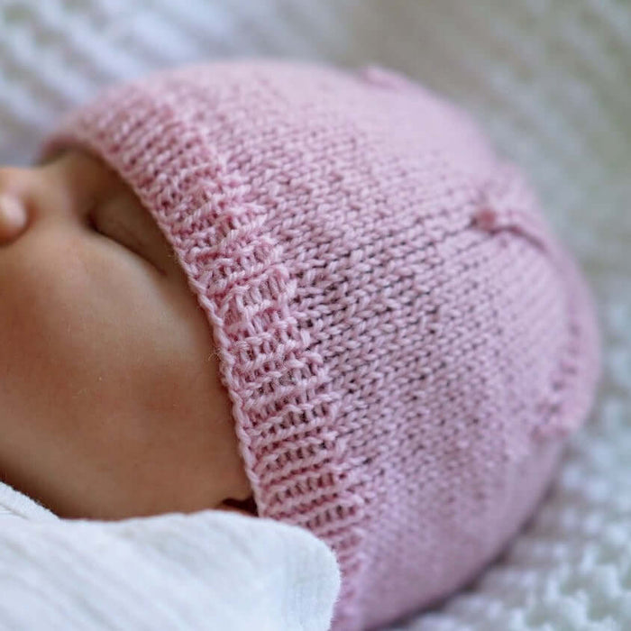 Baby Star Hat Knitting Pattern - 4Ply (BC63)-Pattern-Wild and Woolly Yarns