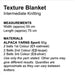 Baby Texture Blanket Knitting Pattern (2206)-Pattern-Wild and Woolly Yarns