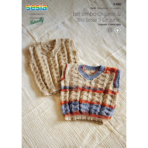 Baby Vest Knitting Pattern (K488)-Pattern-Wild and Woolly Yarns