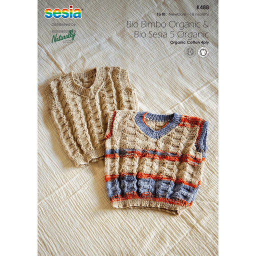 Baby Vest Knitting Pattern (K488)-Pattern-Wild &amp; Woolly Yarns