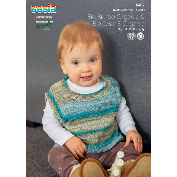 Baby Vest Knitting Pattern (K489)-Pattern-Wild and Woolly Yarns