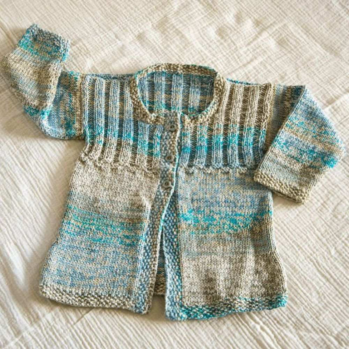 Batik Jacket Knitting Pattern (K491)-Pattern-Wild and Woolly Yarns
