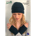 Beanie and fingerless mittens knitting pattern, beginner-friendly, New Zealand Merino 12ply yarn.