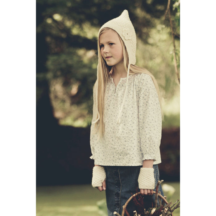 Beatrice Pixie Hat & Mitts Knitting Pattern - 8Ply (LC29)-Pattern-Wild and Woolly Yarns