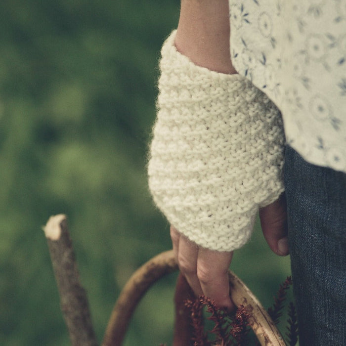 Beatrice Pixie Hat & Mitts Knitting Pattern - 8Ply (LC29)-Pattern-Wild and Woolly Yarns