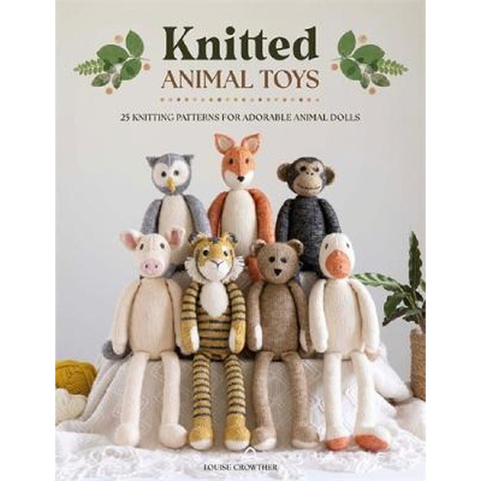 Knitted Animal Toys by Louise Crowther-Pattern Book-Bateman Books-Wild & Woolly Yarns
