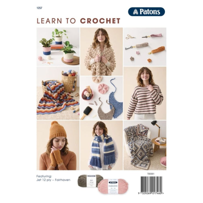 Learn To Crochet Book-Pattern Book-Wild and Woolly Yarns