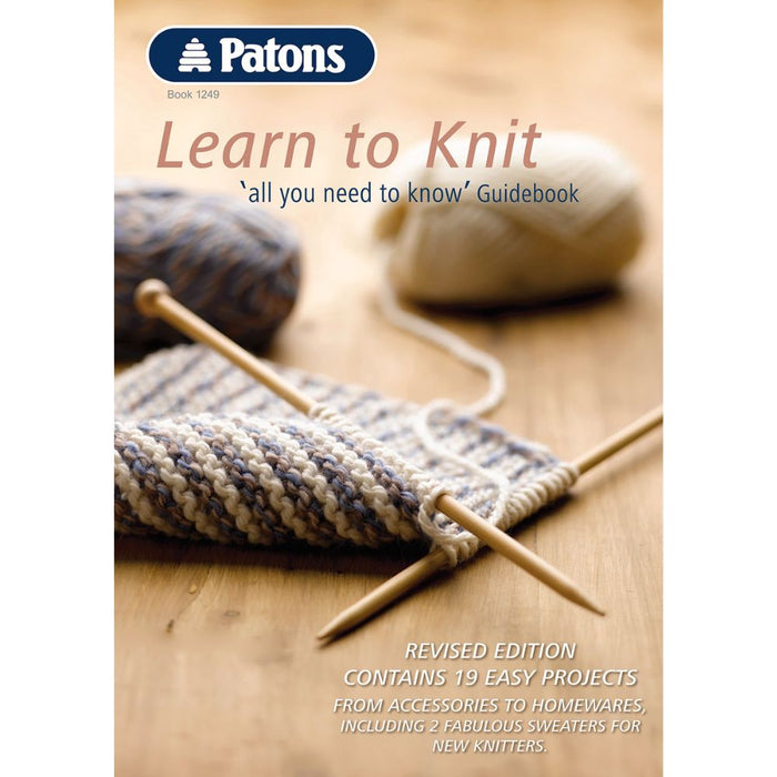 Learn To Knit Book-Pattern Book-Wild and Woolly Yarns