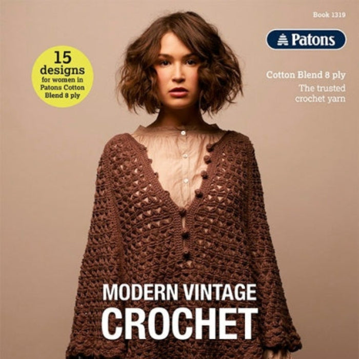 Modern Vintage Crochet Pattern Book (1319)-Pattern Book-Wild and Woolly Yarns