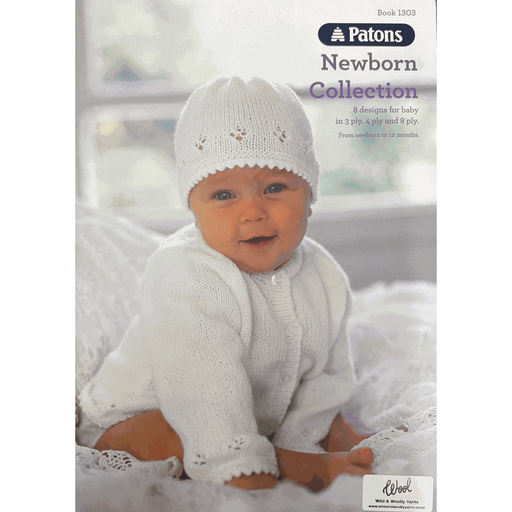 Patons Newborn Collection Pattern Book 1303-Pattern Book-The Australian Yarn Co-Wild & Woolly Yarns