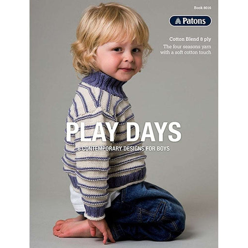 Patons Play Days Knitting Pattern Book 8016-Pattern Book-The Australian Yarn Co-Wild & Woolly Yarns