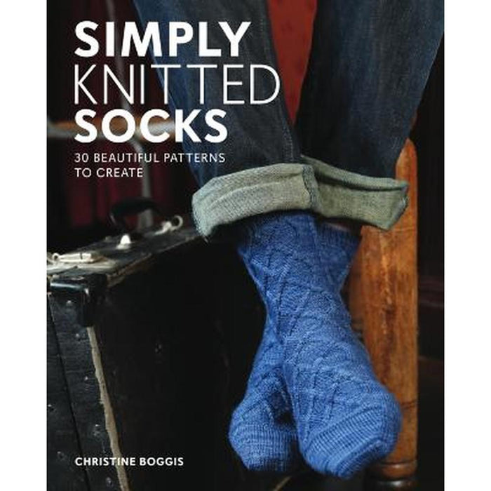 Simply Knitted Socks - Christine Boggis-Pattern Book-Bateman Books-Wild & Woolly Yarns