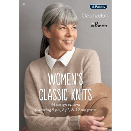 Womens Classic Knits Pattern Book (301)-Pattern Book-Wild and Woolly Yarns