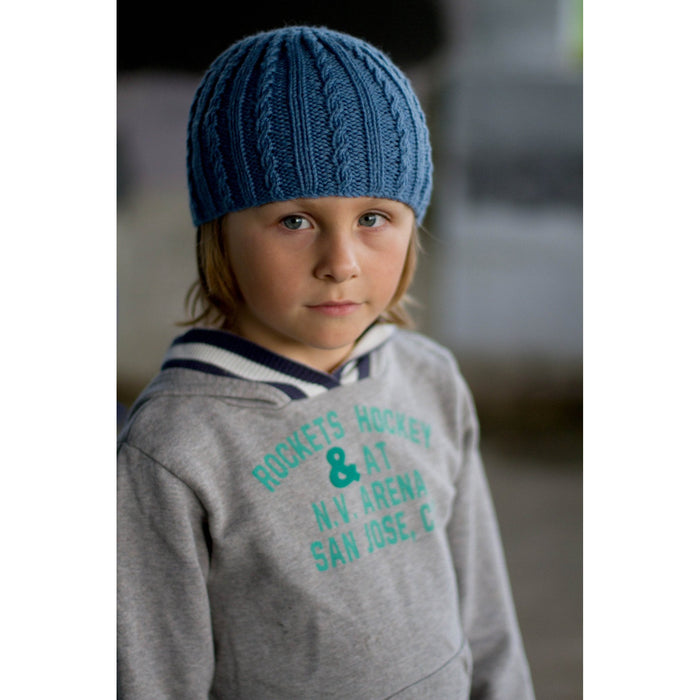 Boy Sebastian Beanie Knitting Pattern - 8Ply (LC21)-Pattern-Wild and Woolly Yarns