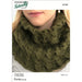 Luxurious cable cowl knitting pattern with seamless design using Chaska Puray Fine DK yarn for warmth and style.