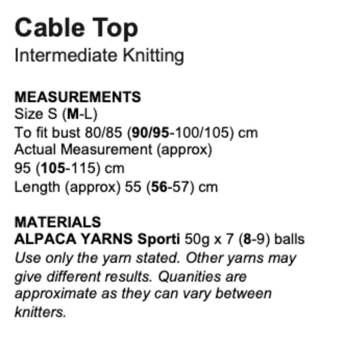 Cable Vest Knitting Pattern (AP2209)-Pattern-Wild and Woolly Yarns