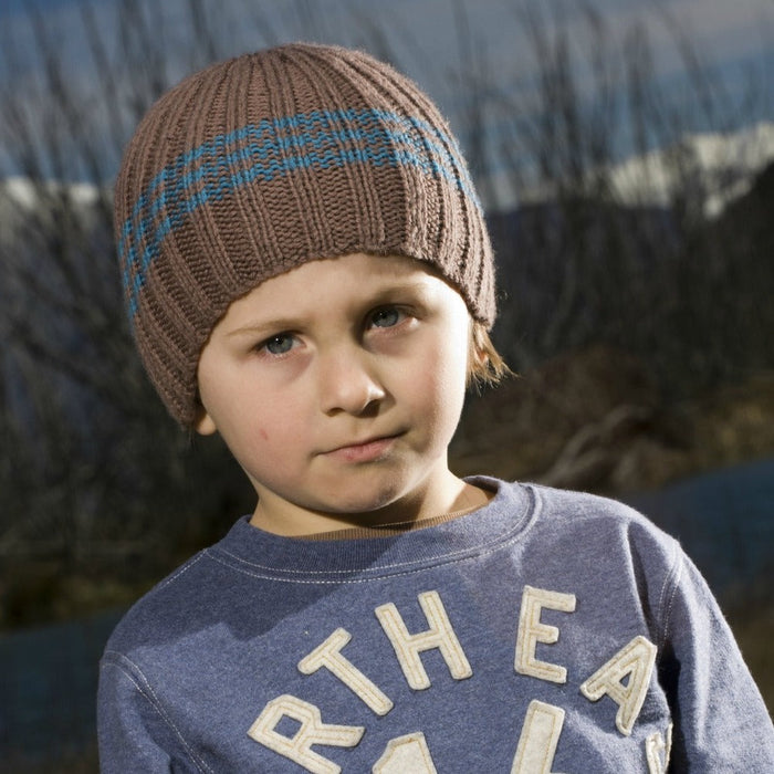 Caleb Beanie Knitting Pattern - 8Ply (LC06)-Pattern-Wild and Woolly Yarns
