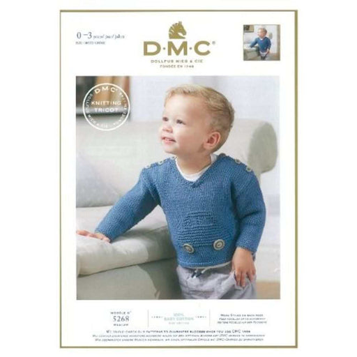 Car Jumper Knitting Pattern (5268)-Pattern-Wild and Woolly Yarns