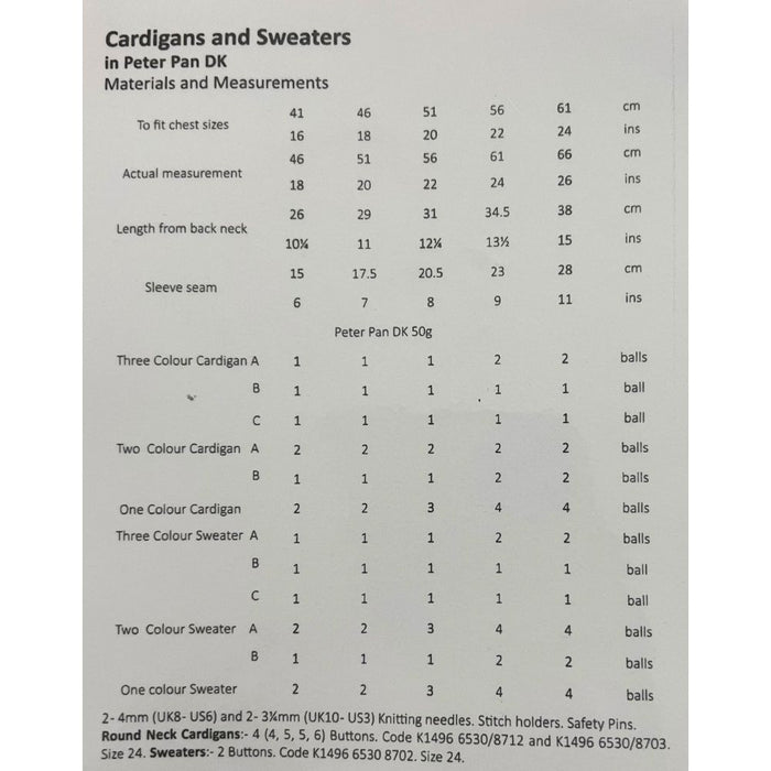 Cardigan & Sweater Knitting Pattern (P1209)-Pattern-Wild and Woolly Yarns