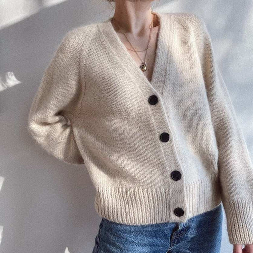 Champagne Cardigan Knitting Pattern - PetiteKnit-Pattern-Wild and Woolly Yarns