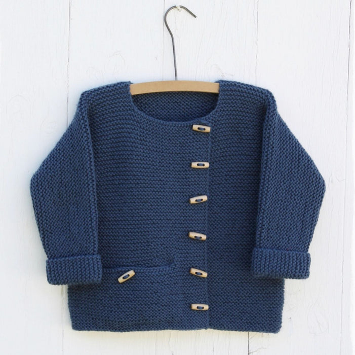 Child Cardigan Knitting Pattern #018-Pattern-Wild and Woolly Yarns