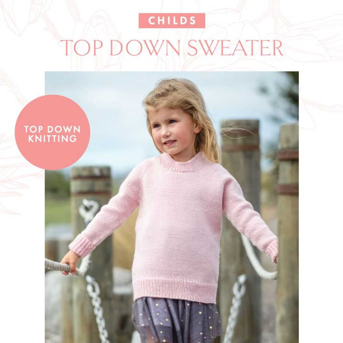 Child's Snow Fleece Sweater Knitting Pattern (CRU2202)-Pattern-Wild and Woolly Yarns