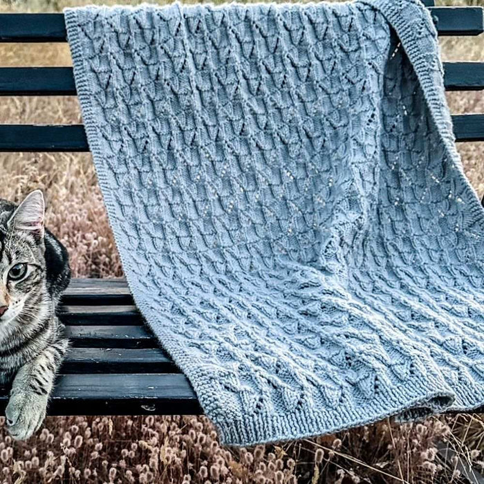 Cinda Blocks Blanket Knitting Pattern - 8Ply (BC122)-Pattern-Wild and Woolly Yarns