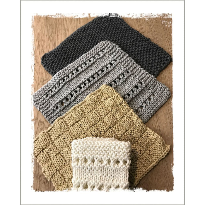 Cotton Washcloths Knitting Pattern - 8Ply-Pattern-Wild and Woolly Yarns
