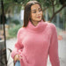 Cowl Rib Neck Sweater Knitting Pattern (CRU2310)-Pattern-Wild and Woolly Yarns