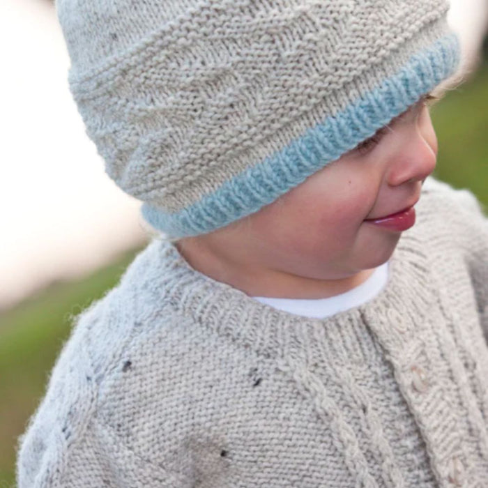 Cream Caramel Beanie Knitting Pattern - 8Ply (LF22)-Pattern-Wild and Woolly Yarns