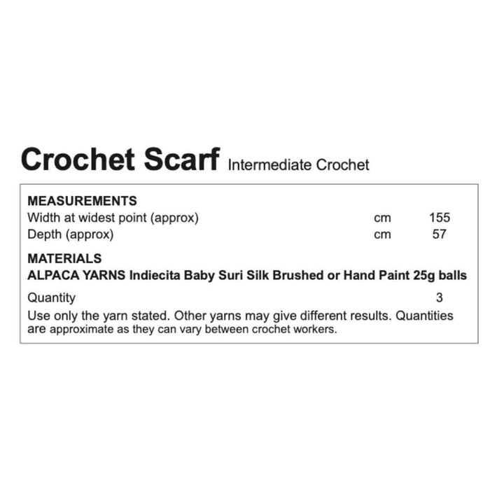 Crochet Scarf Crochet Pattern (AP2125)-Pattern-Wild and Woolly Yarns