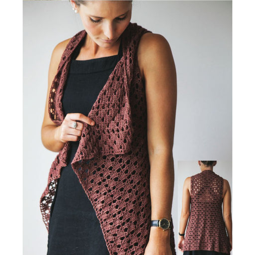 Crochet Vest Crochet Pattern (2413)-Pattern-Wild and Woolly Yarns