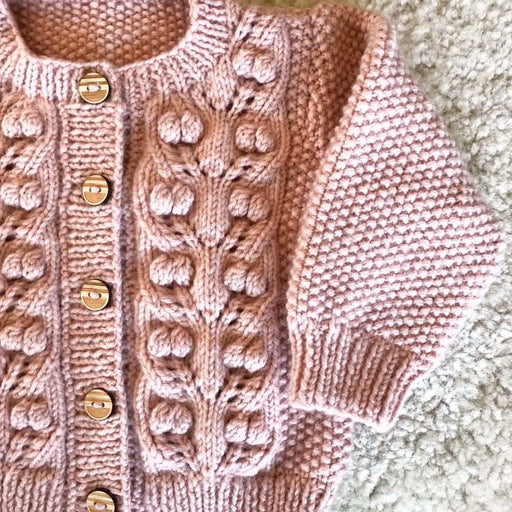 Dahlia Cardi and Hat Knitting Pattern - 8Ply (BC117)-Pattern-Wild and Woolly Yarns