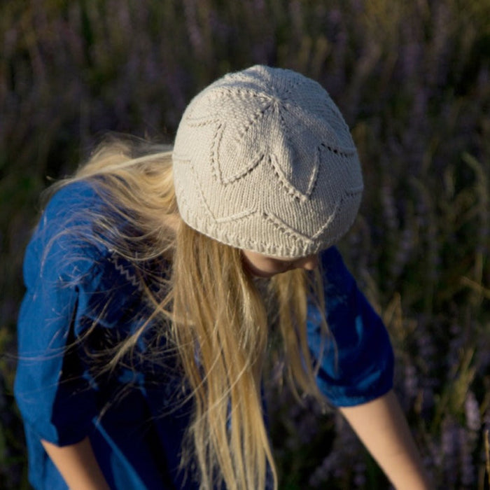 Eloise Flower Hat Knitting Pattern - 8Ply (LC20)-Pattern-Wild and Woolly Yarns