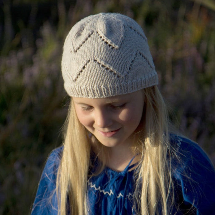 Eloise Flower Hat Knitting Pattern - 8Ply (LC20)-Pattern-Wild and Woolly Yarns