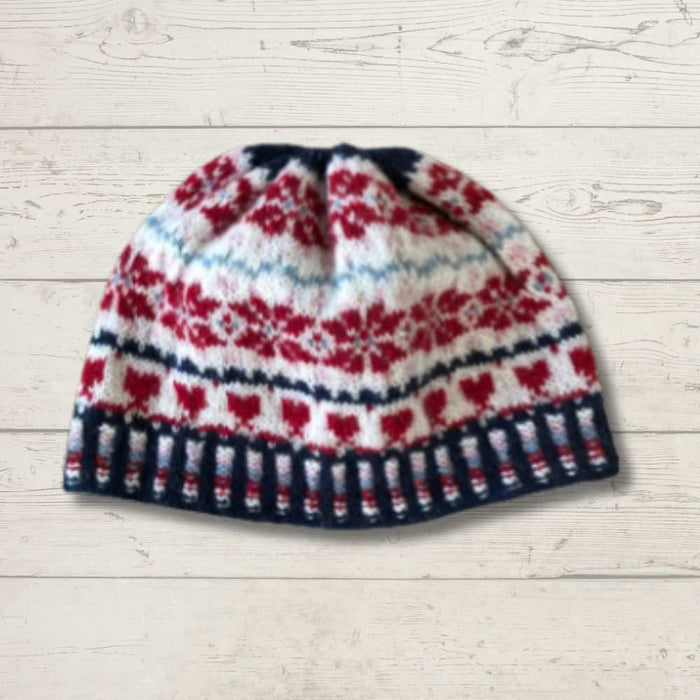 Fair Isle Fingerless Gloves & Beanie Knitting Pattern (N1715)-Pattern-Wild and Woolly Yarns